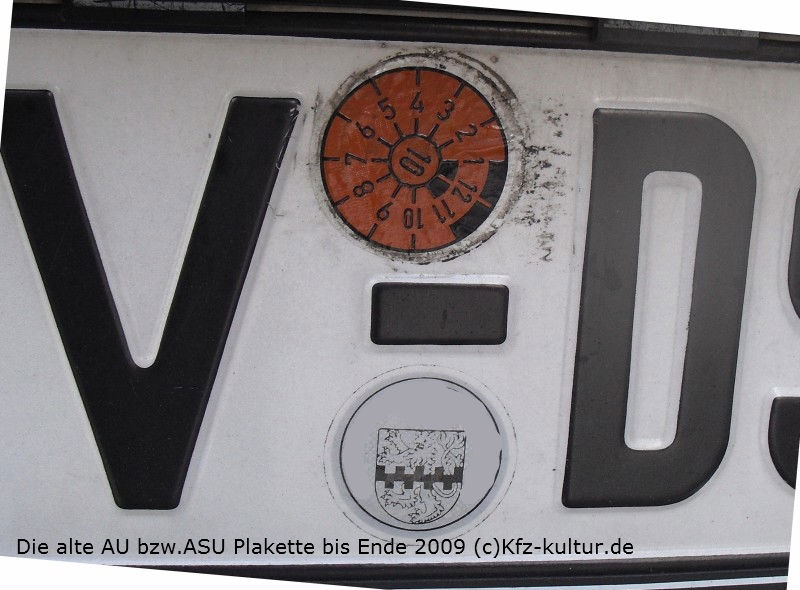 ALTE AU ASU Plakette