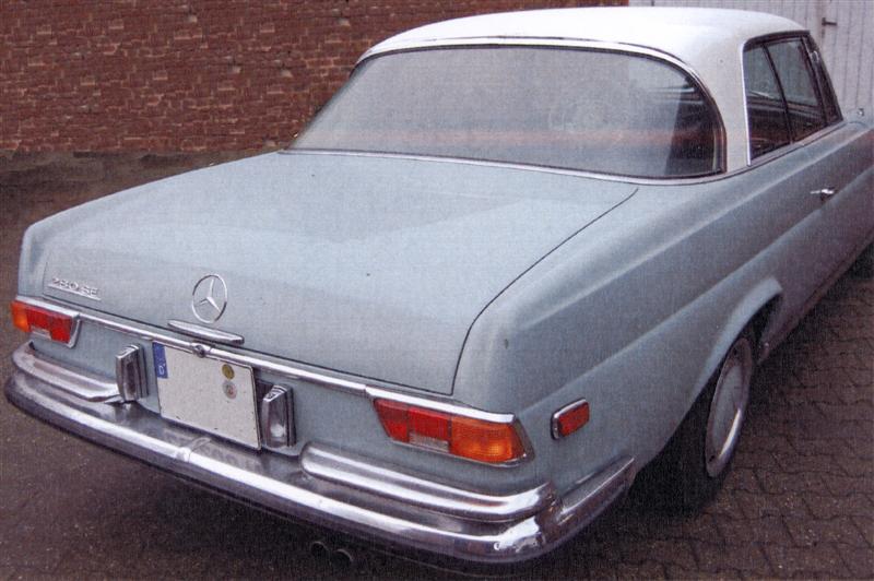 Mercedes Benz Oldtimer 280SE Coupe gestohlen Bahnhof Bergheim